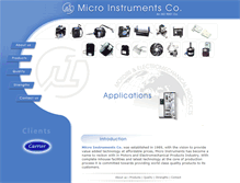 Tablet Screenshot of microinstrumentsco.com